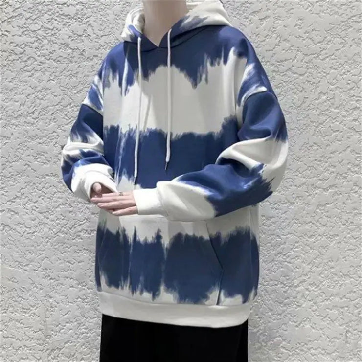 Printed Tie-Dye Hoodies for Men - Hip Hop Style