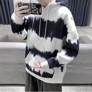 Printed Tie-Dye Hoodies for Men - Hip Hop Style