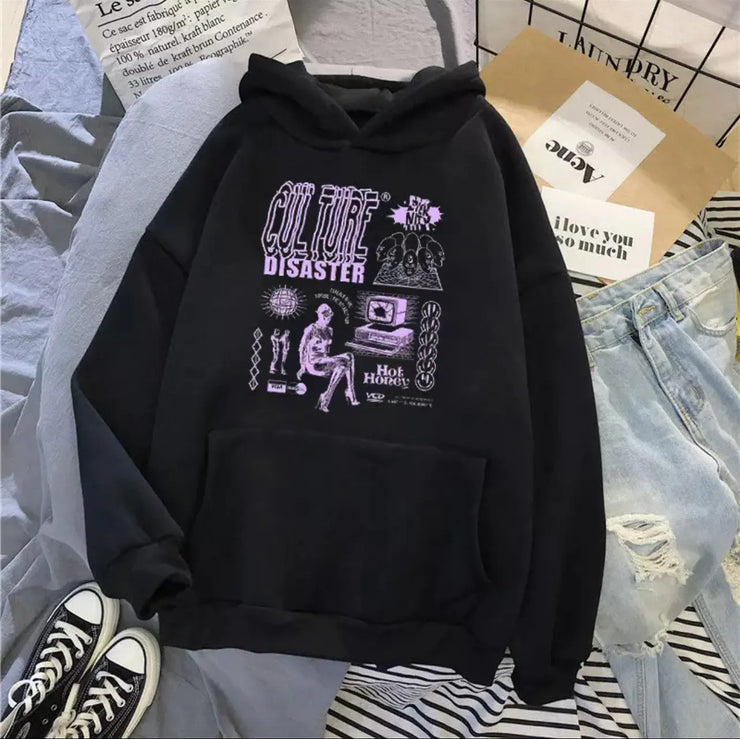 Thickened Loose Velvet Hoodies for Women