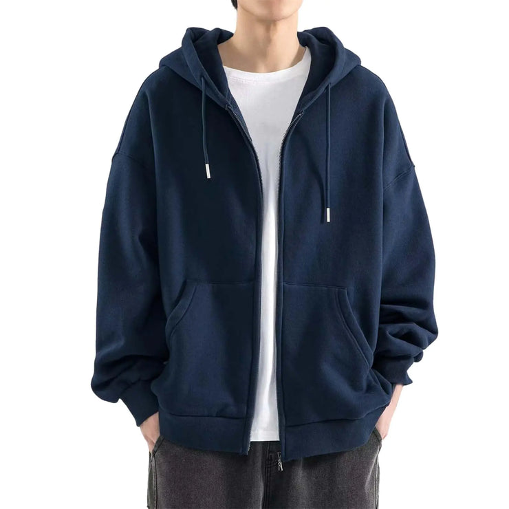 Plain Hoodies Zipper Hoodies For Men